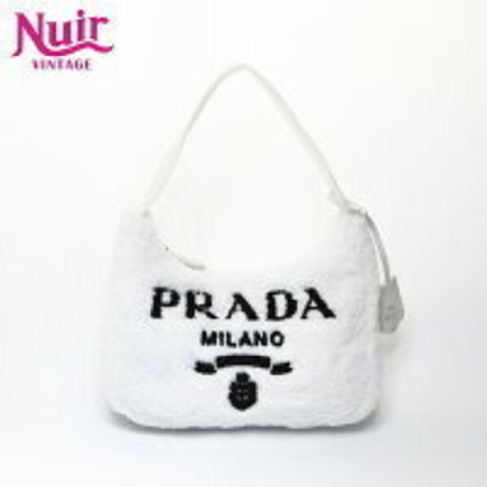 Prada Edition SPUGNA Hobo Shoulder Bag White